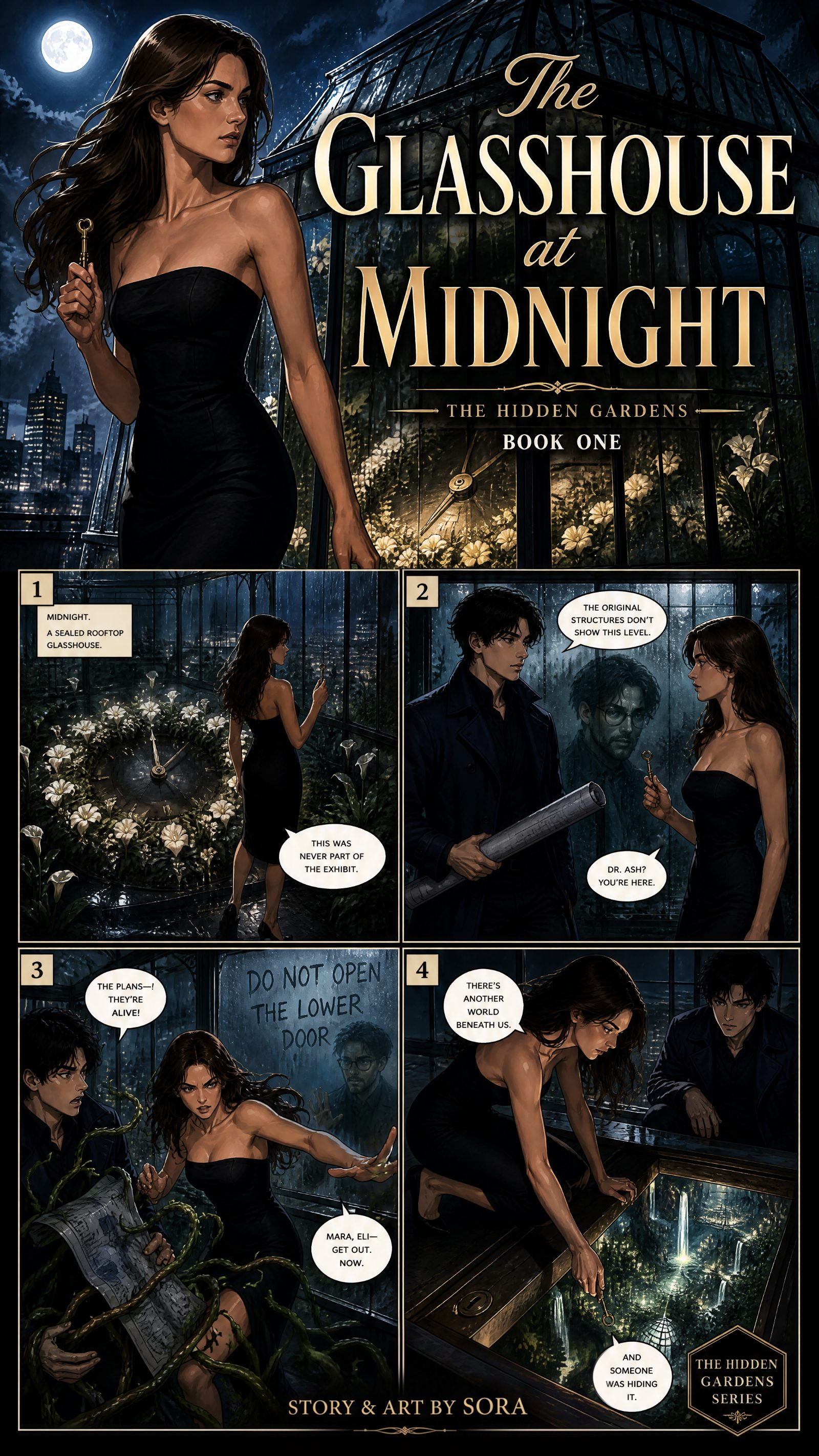 The Glasshouse at Midnight comic cover